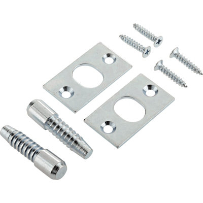 AFIT Zinc Plated Security Hinge Bolt - Pack 2
