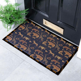 African Animal Pattern Indoor & Outdoor Doormat - 70x40cm
