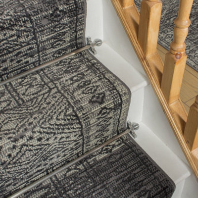 Afrikans Grey Stair Runner Carpet Runner Rug