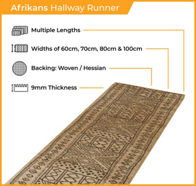 Afrikans Hallway Runner Rug - Soft, Comfortable & Durable Carpet for ...