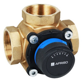 Afriso 3-way 6/4" Inch BSP Female DN40 Universal Mixing Valve Heating Cooling Systems