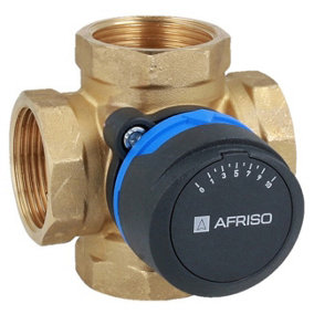 Afriso 4-way 5/4" Inch BSP Female DN32 Universal Mixing Valve Heating Cooling Systems