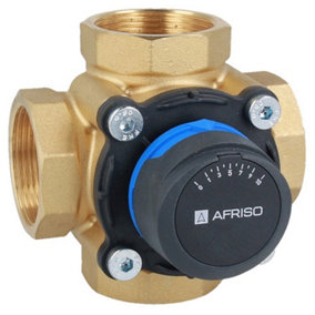 Afriso TMV 4-way 6/4" Inch BSP Female DN40 Universal Mixing Valve Heating Cooling Systems