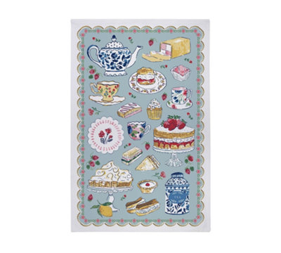 Afternoon Tea Food and Drink 100% Cotton Tea Towel