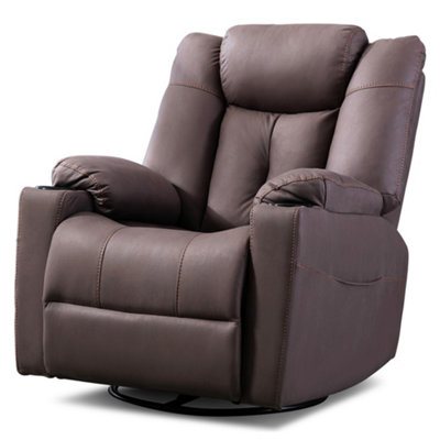 Swivel rocker store glider recliner chair