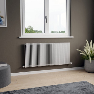 Agadon Aurora Designer Radiator 600 x 1260 mm White - 3515 BTU - 10 ...