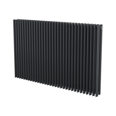 Agadon Aurora Duplex Designer Radiator 600 x 960 mm Anthracite - 4642 BTU - 10 Years Guarantee - 3