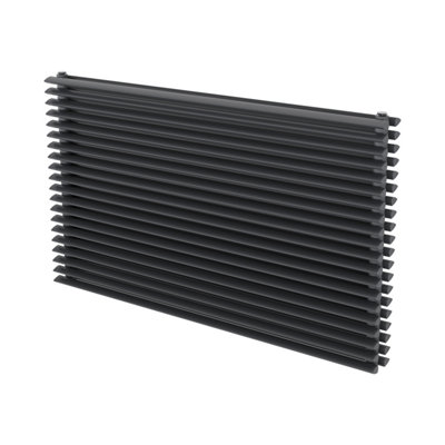 Agadon Aurora Duplex Horizontal Designer Radiator 600 x 1000 mm Anthracite - 4437 BTU - 10 Years Guarantee - 3