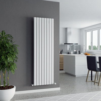 Agadon Berlin Aluminium Designer Radiator 1800 x 555 mm White - 4447 BTU - 10 Years Guarantee