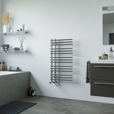 Agadon Blair Designer Towel Radiator 900 x 500 mm Chrome