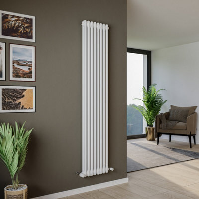 Agadon Kylo 2 Column Radiator 1800 x 380 mm White - 4615 BTU