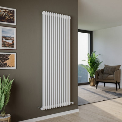 Agadon Kylo 2 Column Radiator 1800 x 650 mm White - 8073 BTU