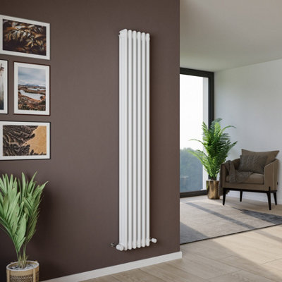 Agadon Kylo 3 Column Radiator 1800 x 290 mm White - 4394 BTU