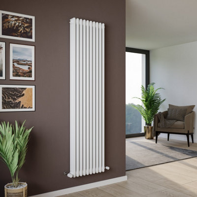 Agadon Kylo 3 Column Radiator 1800 x 470 mm White - 7323 BTU