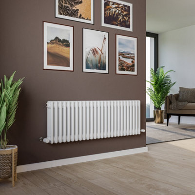 Agadon Kylo 3 Column Radiator 400x1190 mm White - 4520 BTU