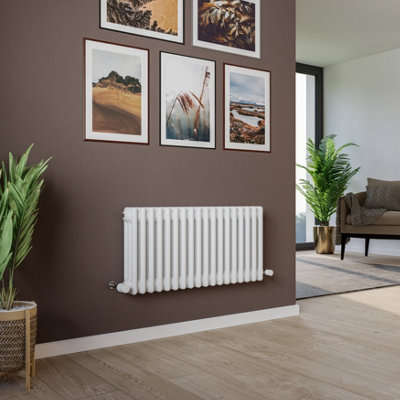 Agadon Kylo 3 Column Radiator 400x830 mm White - 3129 BTU