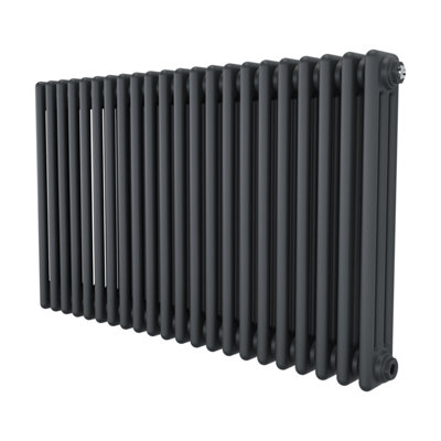 Agadon Kylo 3 Column Radiator 600 x 1010 mm Anthracite - 5385 BTU