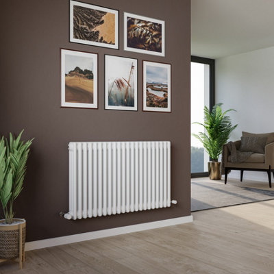 Agadon Kylo 3 Column Radiator 600 x 1010 mm White - 4295 BTU - 5 Year ...