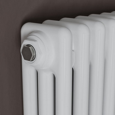 Agadon Kylo 3 Column Radiator 600 x 1010 mm White - 4295 BTU - 5 Year Guarantee - 3