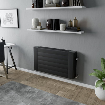 Agadon Lisbon Designer LST Convector 600 x 1080 mm Black - 4184 BTU - 10 Years Guarantee