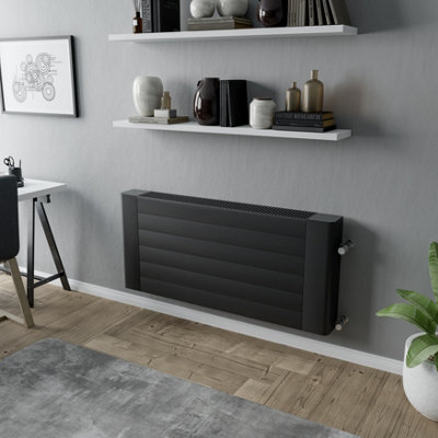 Agadon Lisbon Designer LST Convector 600 x 1330 mm Black - 5440 BTU - 10 Years Guarantee Price Comparisons | Compare The Build