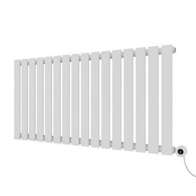 Agadon Lola Electric Designer Panel Radiator 600 x 1208 mm White - 1000 W Smart Heating Element
