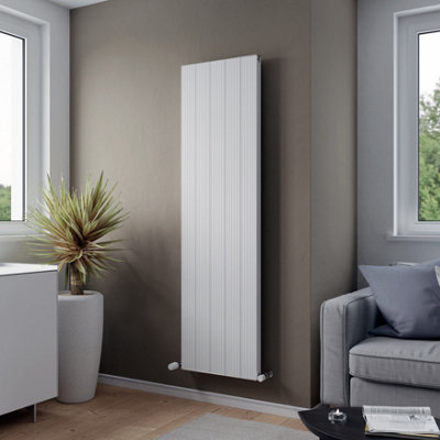 Agadon Madrid Aluminium Designer Radiator 1800 x 500 mm White - 4208 BTU - 10 Years Guarantee