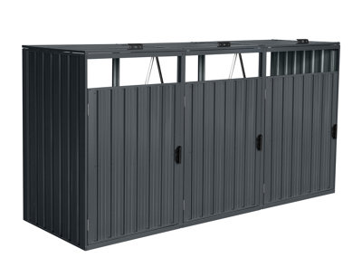 Agadon Metal 3 Bin Storage (Triple)