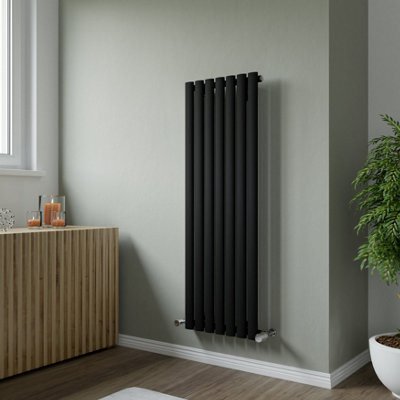 Agadon Neo Designer Radiator 1200 x 410 mm Textured Black - 2021 BTU ...