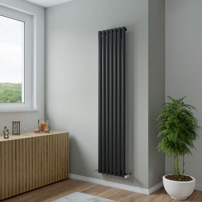 Agadon Neo Designer Radiator 1800 x 410 mm black - 2952 BTU - 10 Years ...