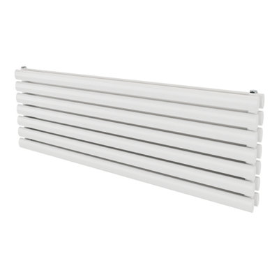 Agadon Neo Duplex Horizontal Designer Radiator 410 x 1200 mm White - 3034 BTU - 10 Years Guarantee - 3