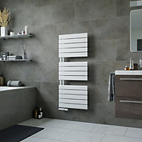 Agadon Panio Up Designer Panel Towel Radiator 1195 x 500 mm White - 2109 BTU - 10 Years Guarantee