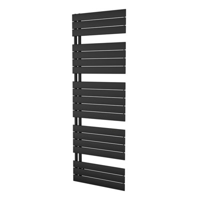 Agadon Panio Up Designer Panel Towel Radiator 1720 x 600 mm Black - 3444 BTU - 10 Years Guarantee - 3
