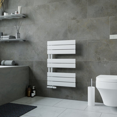 Agadon Panio Up Designer Panel Towel Radiator 745 x 500 mm White - 1270 BTU - 10 Years Guarantee