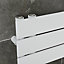 Agadon Panio Up Designer Panel Towel Radiator 745 x 500 mm White - 1270 BTU - 10 Years Guarantee