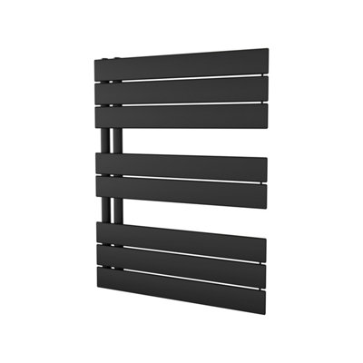 Agadon Panio Up Designer Panel Towel Radiator 745 x 600 mm Black - 1526 BTU - 10 Years Guarantee - 3