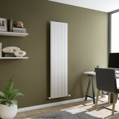 Agadon Paris Aluminium Designer Radiator 1800 x 470 mm White - 3580 BTU - 10 Years Guarantee