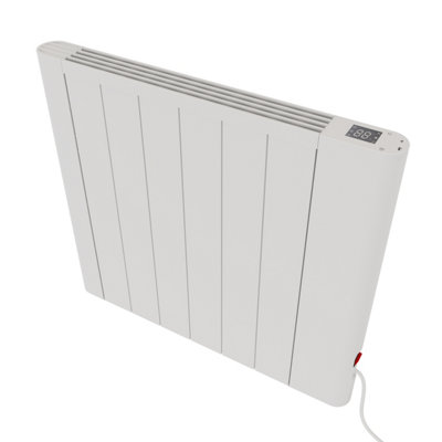 Agadon Riley Electric Wall- or Freestanding Radiator 580x590 mm White ...