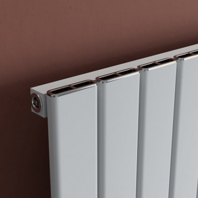 Agadon Vienna Aluminium Designer Radiator 1800 x 415 mm White - 2806 ...