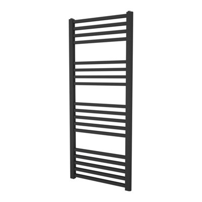 Agadon Willow Designer Towel Radiator 1174 x 500 mm Anthracite Structure - 1611 BTU - 10 Years Guarantee - 3