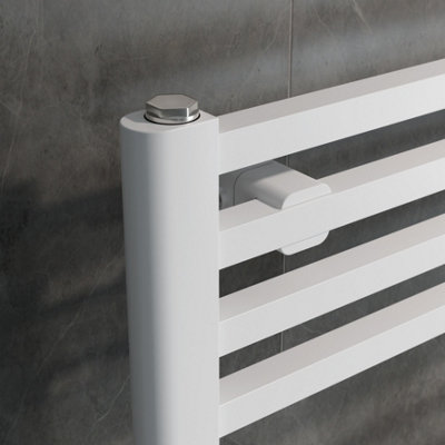 Agadon Willow Designer Towel Radiator 1174 x 500 mm White - 1611 BTU - 10 Years Guarantee