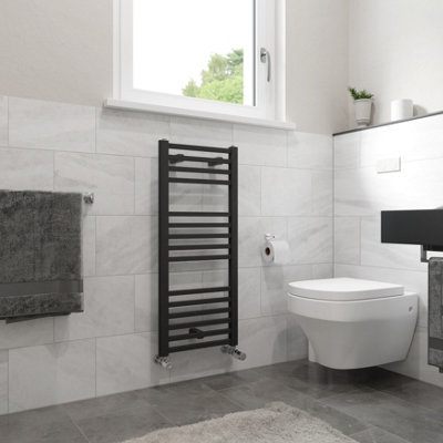 Agadon Willow Designer Towel Radiator 922 x 400 mm Anthracite Structure - 1014 BTU - 10 Years Guarantee