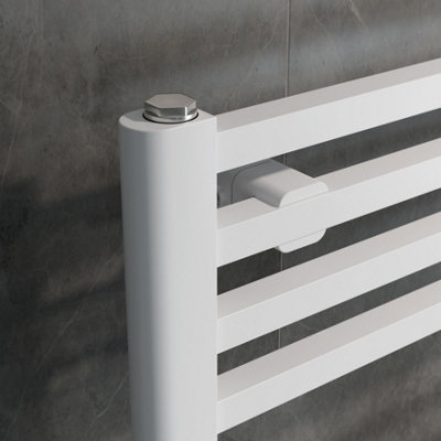 Agadon Willow Designer Towel Radiator 922 x 400 mm White - 1014 BTU - 10 Years Guarantee
