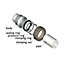Agaflex 1/2 Inch x 20mm Pipe Compression Joint Fittings Male Thread Connector Union