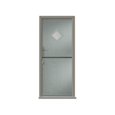 Agate Grey Composite Stable Door with Friston Stable Slab Design