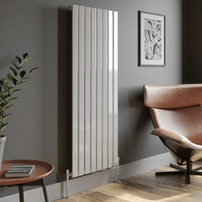 Agnite Designer Radiator Horizontal White Flat Panel Rads Single Panel ...
