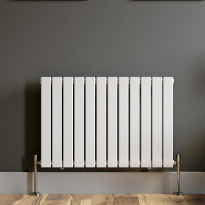 Agnite Designer Radiator Horizontal White Flat Panel Rads Single Panel ...