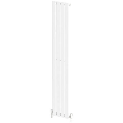 Agnite Designer Radiator Vertical White Flat Panel Rads Single Panel ...