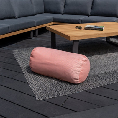 Agora Scala Coral Large Round Bolster Cushion 60cm x 30cm DIY at B&Q