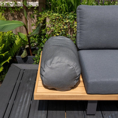 Agora Vimini Pirita Large Round Bolster Cushion 60cm x 30cm DIY at B&Q